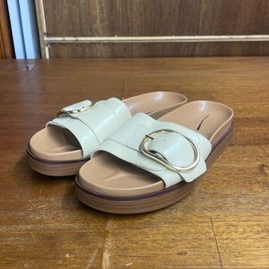Madewell The Dayna Buckle-Strap Sandals NK022 White